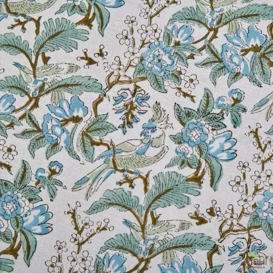 Pemberley Charleston Hand Block Print Round Tablecloth  - Handcrafted Luxury Home Decor